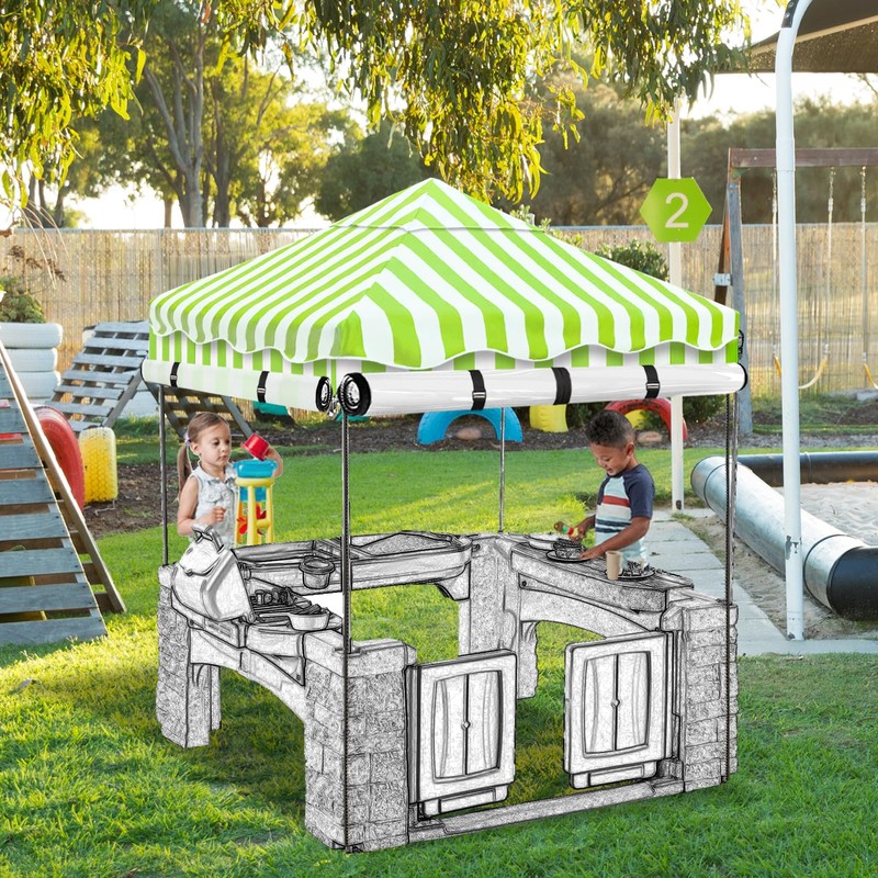 Playhouse Cover,600D Heavy Duty Outdoor Waterproof Play House Covers,47.5" W