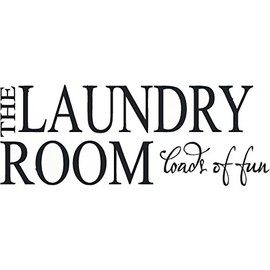 Laundry Cleaning Loads of Clothes Wash Garage Chores Clean Shirts Pants Mom Mommy Laundry Scrub A Dub Dub Laundry Soap Washer Dryer Clean Tooth Paste Grandchildren Wall Decal - Size: 10 Inch x 22 Inch