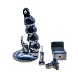 PROtastic® 7cm Suction Cup Flexible Gooseneck Mount for Compact Cameras, Phones, Gopro Hero and SJCAM Action Cameras