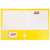 JAM PAPER Laminated Two Pocket Glossy 3 Hole Punch School
