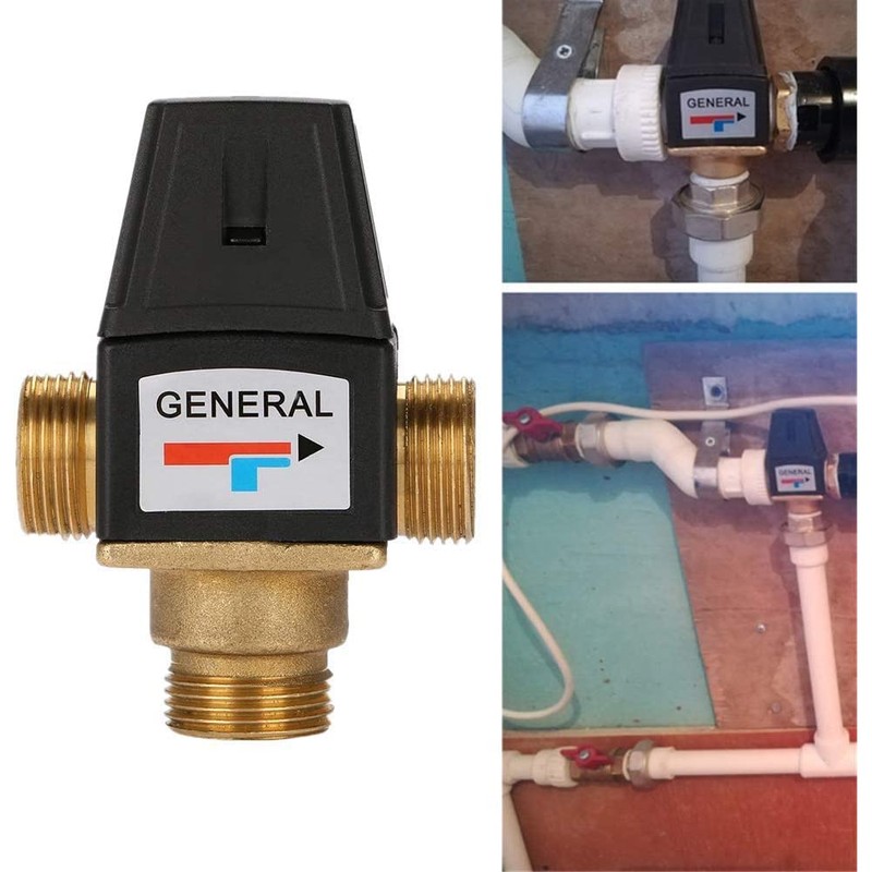 Thermostatic Mixer Valve Solar Water Heater 3 Way DN20(G3/4) Male