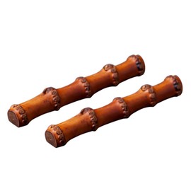 lasenersm 2 Pieces Calligraphy Brush Holder Rack Rest Bamboo Paint Brush Holder Rack Rest Calligraphy Pen Holder Stand Rack Rest 4 Ports Calligraphy Writing Brush Holder Rack Rest