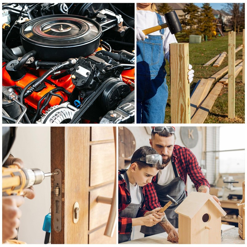 sourcing map 100 Pcs Threaded Insert for Wood, 1/4" -