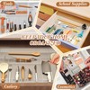 Teenyyou Expandable Kitchen Drawer Organizer Clear Acrylic Utensil Organizer Adjustable