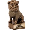 Crown Awards 4.5" Bulldog Sculpture, Custom Resin Mascot Trophies with