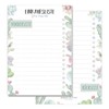 paper&you® A6 Shopping List Pad [Cacti] with 50 Tear-Off Sheets