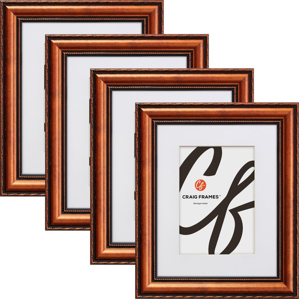 Craig Frames Victoria, 11x17 Picture Frame Matted for an 8x12