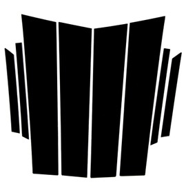 WUUDWALK 8 PCS Window Trim Cover BC Column Sticker fit for Toyota CHR C-HR 2018-2021 Polished Pillar Posts Chromium Styling Side Door Window Panel