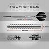 Red Dragon Rebel 23g - 90% Tungsten Steel Darts with