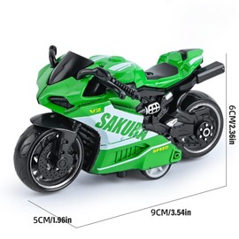 LGWJHCY Motorcycle Toy, 2 Pieces Model Motorcycle, High Simulation Motorcycle Model, The Perfect Models for Children Over 3 Years Old, Children's Toys with Multiple Functions