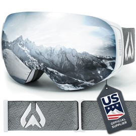 Wildhorn Outfitters Roca - anteojos de esquí para hombres, mujeres y jóvenes. US Ski Team - Proveedor oficial UV400 Antiempañamiento y antiarañazos