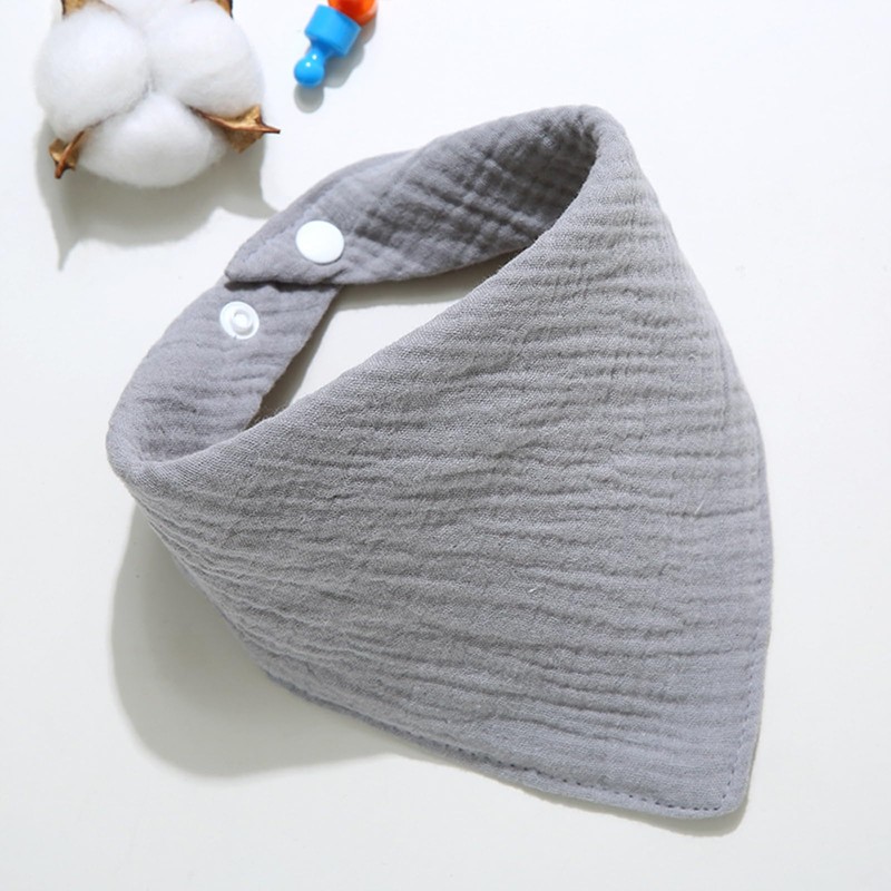 ICEMOOD Dog's Bandanas Solid Color Cotton Pet Scarf with Adjustable