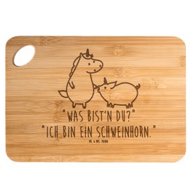 Mr. & Mrs. Panda Bamboo Chopping Board Unicorn Pig Gift Breakfast Board Unicorns Girlfriend Wooden Board Wooden Board with