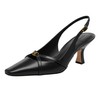 COACH Women's Rowyn Slingback Pump, Black, 8