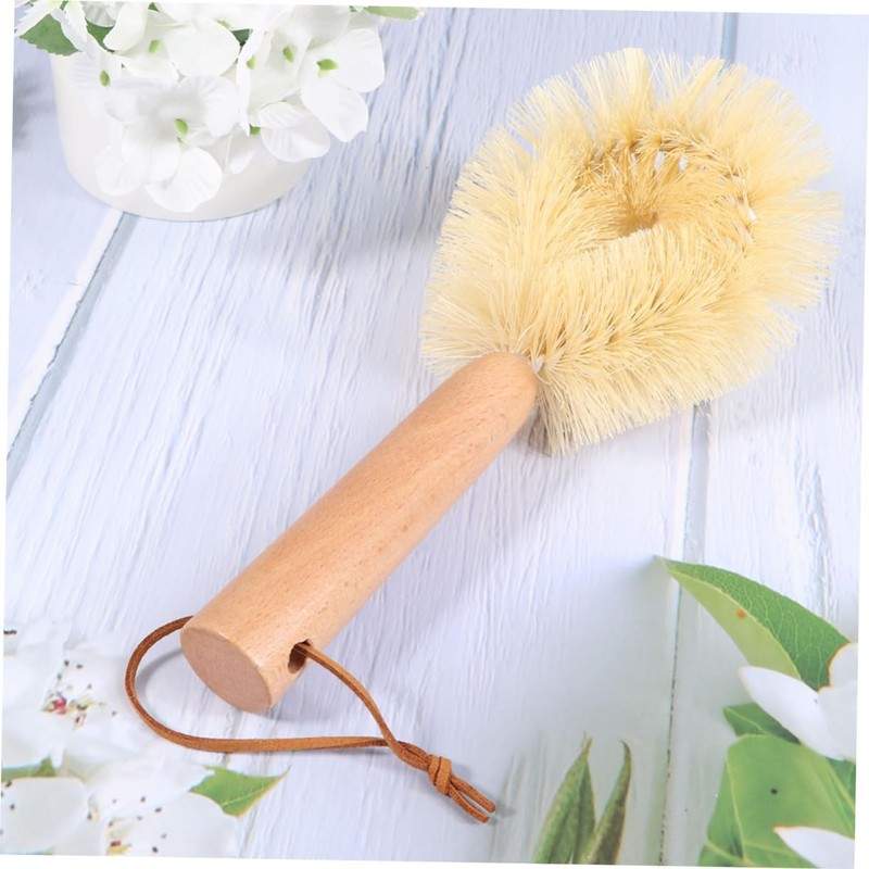 Ipetboom Dry Brushing Cleaning Brush Pot Brush Household Wooden Bath