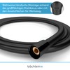 Bächlein Plastic Shower Hose with Double Twist Protection, Glossy Black,