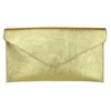 Girly HandBags Genuine Italian Suede Leather Envelope Clutch Bag Envelope