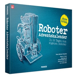 FRANZIS 67161 Robot Advent Calendar in 24 Days for Your Own Mobile Robot without Soldering, for Children from 10 Years
