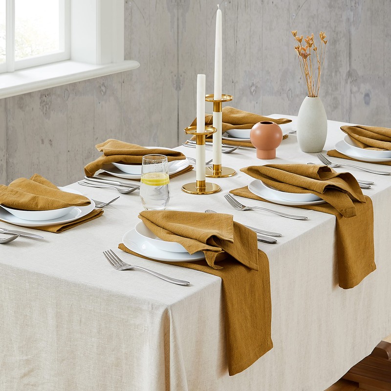 Berklan Linen Table Runner 40 x 180 cm for Dining