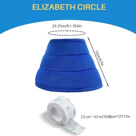 NAFJYR Soft Dog Cone, Comfy Alternative After Surgery Collar for Dogs Pet Neuter Neck Cones Anti Licking (S)