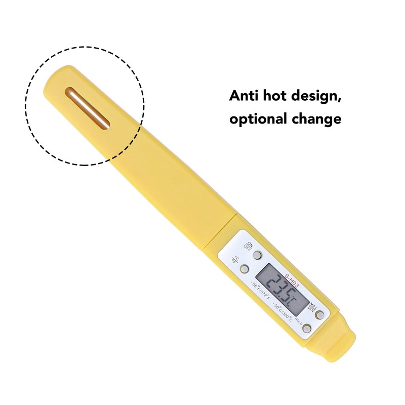 Digital Food Thermometer Automatic Calibration Pen Style High Accuracy Electronic
