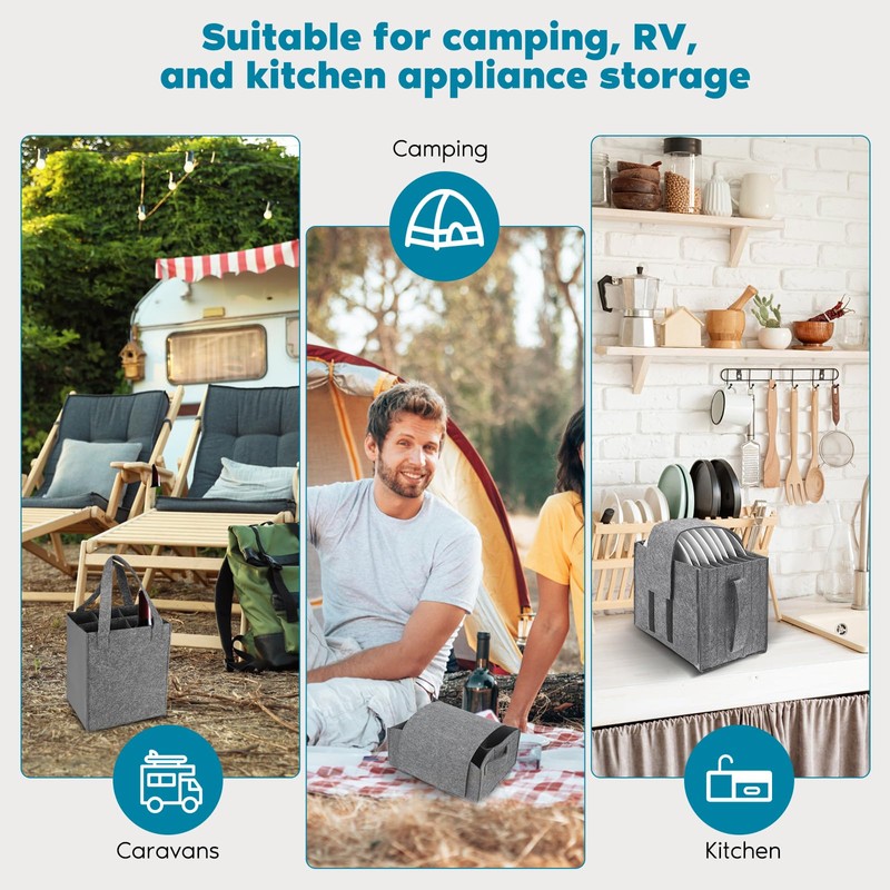 Luqixcey 3-Pack Campervan Plate Holder,Motorhome Plate Organiser Gadget for Kitchen
