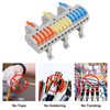 AITRIP 10pcs DIN Rail Terminal Blocks, DIY Splicing Wire Connectors