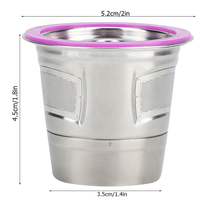 Stainless Steel Reusable Coffee Capsule Cup Coffee Machine Accessories Fit