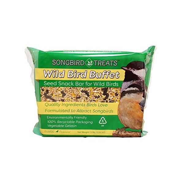 Songbird Treats Wild Bird Buffet Seed Bar | 2 lb Wild Bird Seed Cake (Wild Bird Buffet) Product Name Suggest a change