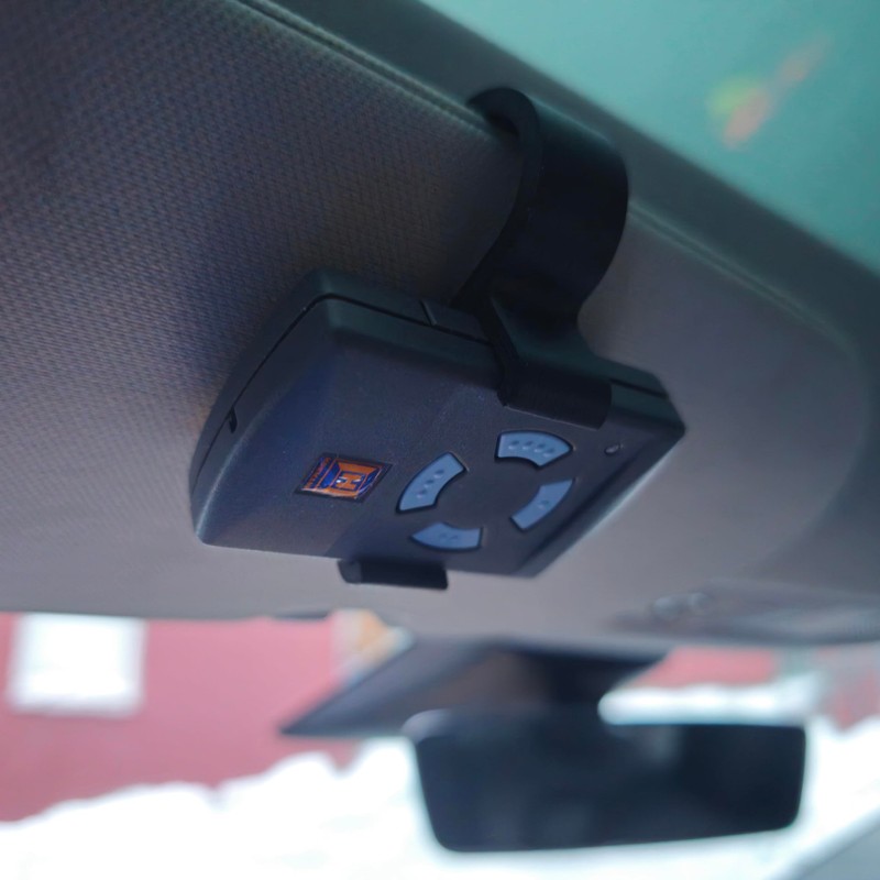 ALYXOR Sun Visor Mount for Hörmann HSM4 Handheld Transmitter
