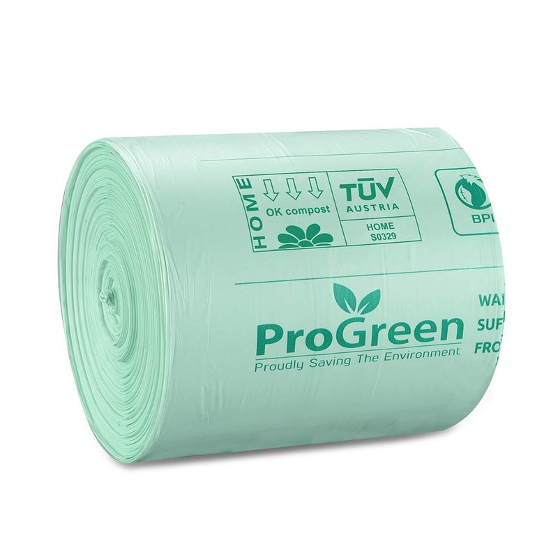 ProGreen Compostable Trash Bags, Extra Thick, Compost Kitchen Bin Bags,