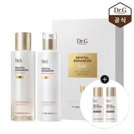 Dr.G 닥터지 리바이탈 인헨서 EGF 기초 2종 세트(토너 150ml+에멀전 150ml) (증)리바이탈 인헨서 토너 10ml+에멀 Dr. G Revital Enhancer EGF Basic 2-Piece Set (Toner 150ml + Emulsion 150ml) (Bonus) Revital Enhancer Toner 10ml + Emulsion