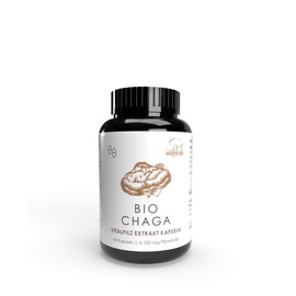 Pilze Wohlrab - Organic Chaga Mushroom Capsules - Chaga Extract Capsules - Pack of 60 - Organic Acerola Vitamin C - Vital Mushroom Extract