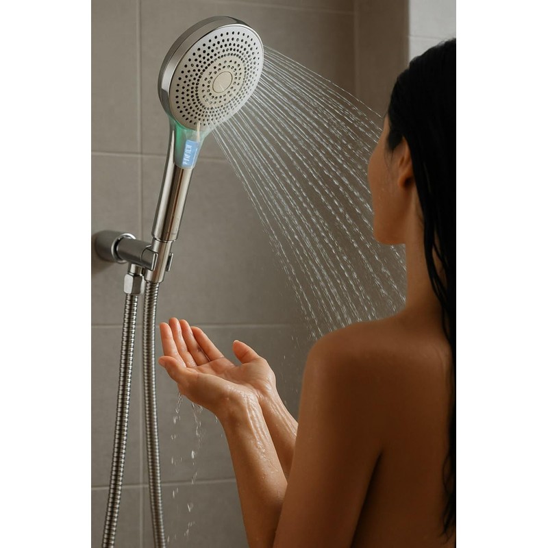 HERLUX High Pressure Shower Head- 3-mode Handheld ShowerHead- Removable &