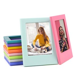 Sipobuy Rainbow Colourful Mini Pocket Magnetic Photo Frame, 3.5 x 2.5 Inches, Fridge Picture Frame, Fit for Instax, 10 Colours/Pack