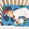 Pfrewn Crib Sheets for Boys Girls Monster Truck Cars with