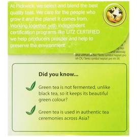 Pickwick Green Tea Original Lemon, 20 tea bags per Packages, (Pack of 6)