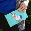 Cute Kawaii Rainbow Llama Unicorn Makeup Cosmetic Bag Organizer Pouch