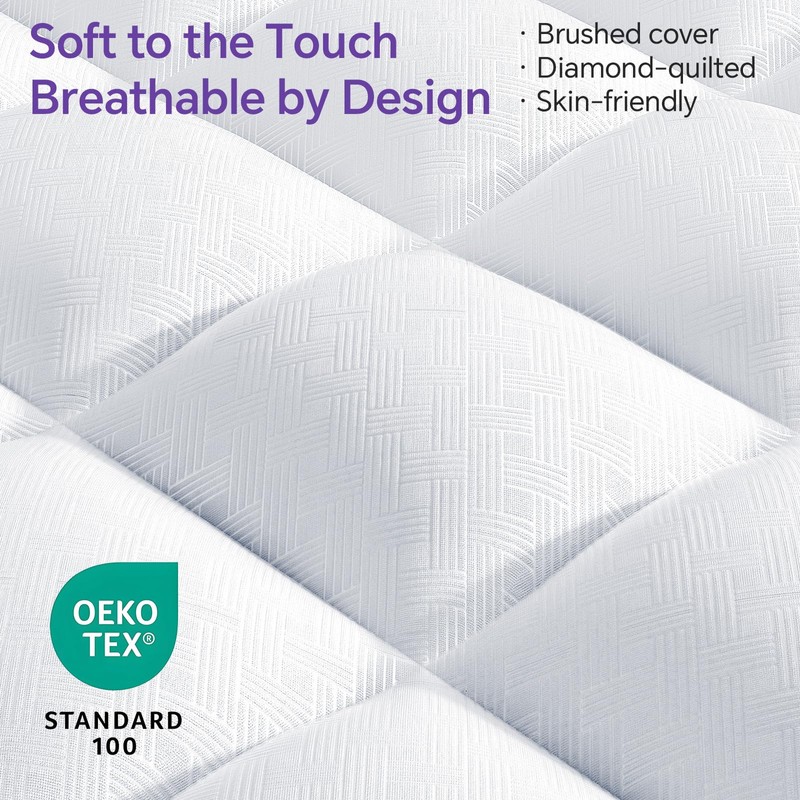 ChiXpace Queen Mattress Topper, Viscose Derived from Bamboo, Pillow Top