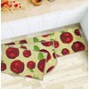 Wolala Home 3 Piece Sets Rubber Backing Non-Slip Red Apple