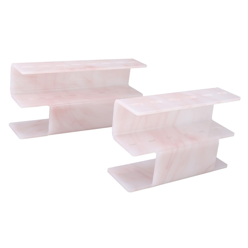 2Pcs Tweezers Organizer Rack 6 Holes and 8 Holes Plastic