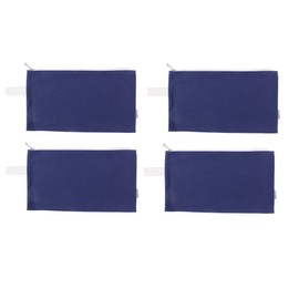 Augbunny 100% Cotton 16oz Heavy Duty Multi-purpose Canvas Zipper Tool Bag Organize Storage Pouch 4-pack