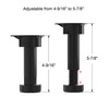 Dowell 4 Pack Heavy-Duty Leveling Feet 4-9/16" to 5-7/8" Adjustable