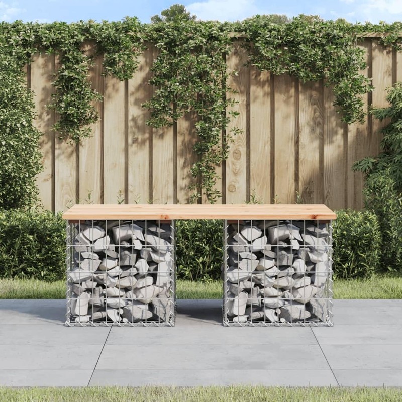 vidaXL Garden Bench Natural Wood Pine Wood Large Durable Garden