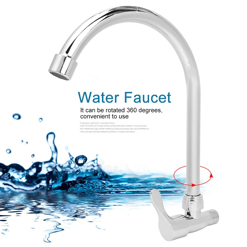 G1/2in 360 Degrees Rotation Zinc Alloy Household Faucet Sink Water