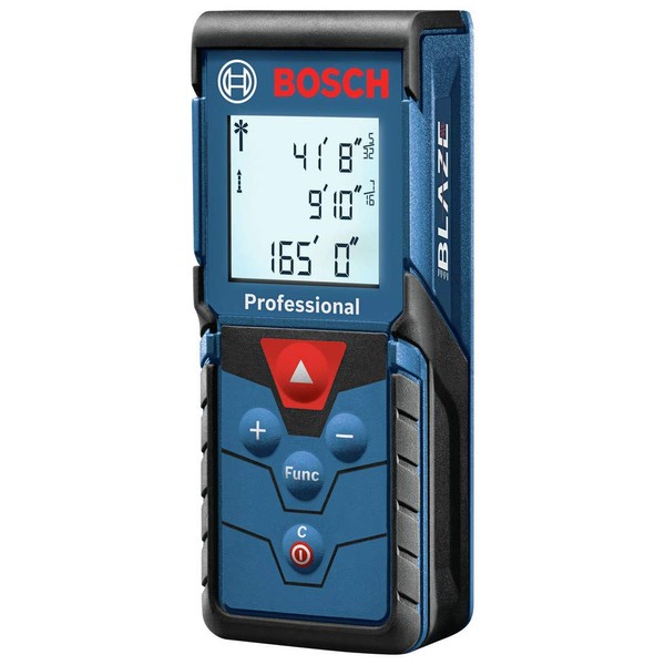 Bosch Blaze Pro GLM165-40 165ft Laser Distance Measure with Color