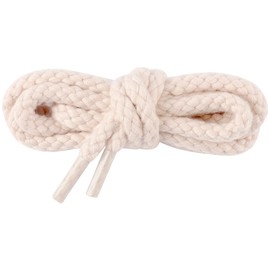 Elerevyo Round Rope Shoelaces Thick Cotton Solid Shoe Laces for Sneakers Boot Shoe Strings 1 Pair 120cm/47.24" Pink