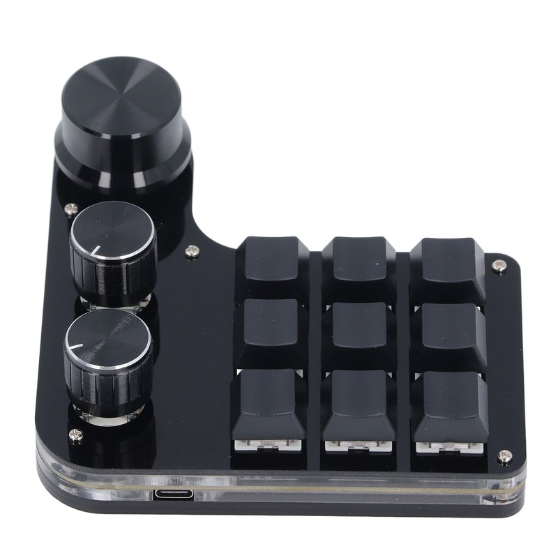 USB Mini Macro Mechanical Gaming Keyboard Programmable 9 Keys 3