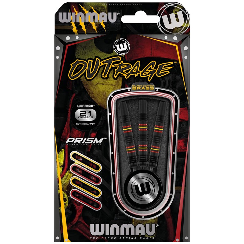 Winmau Outrage 2 Brass Darts 23 g