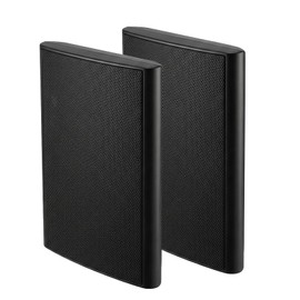 STUDIOFINIX Ultra Slim 5.25 Inch 240W Wall Mount Speakers, 8 Ohm Passive Home Theater Indoor Speakers for Bedroom, Kitchen, Living Room,Black(Pair)